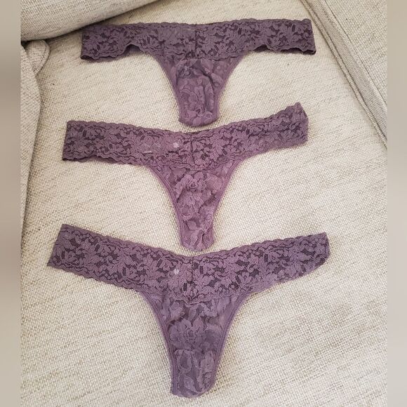 HANKY PANKY SIGNATURE LACE LOW RISE THONG 3pack - Picture 3 of 11